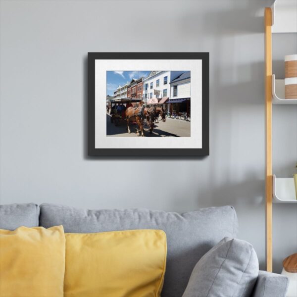 Horse and Carriage in Downtown Mackinac Island Wall Art – A Glimpse into the Past - Image 5