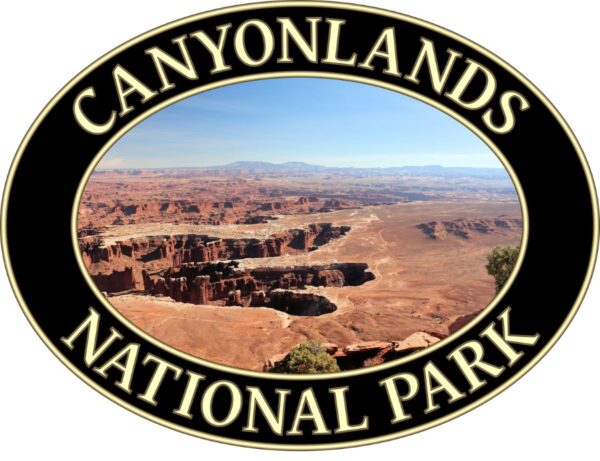 Grand View Point Canyonlands National Park T-Shirt – Scenic Desert Vista Comfort Colors Tee (Back print, black graphic) - Image 2