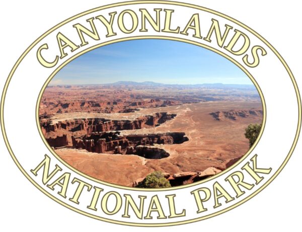 Grand View Point Canyonlands National Park T-Shirt – Scenic Desert Vista Comfort Colors Tee (Front print, transparent graphic) - Image 2