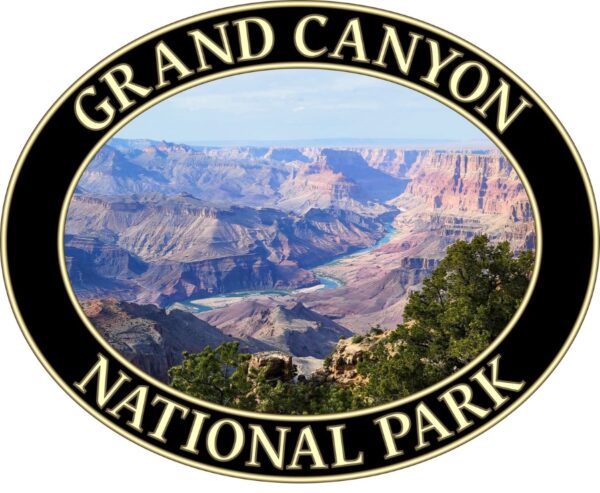 Grand Canyon National Park T-Shirt - Colorado River Graphic on Comfort Colors Heavyweight (Back Print - Black Graphic) - Image 2