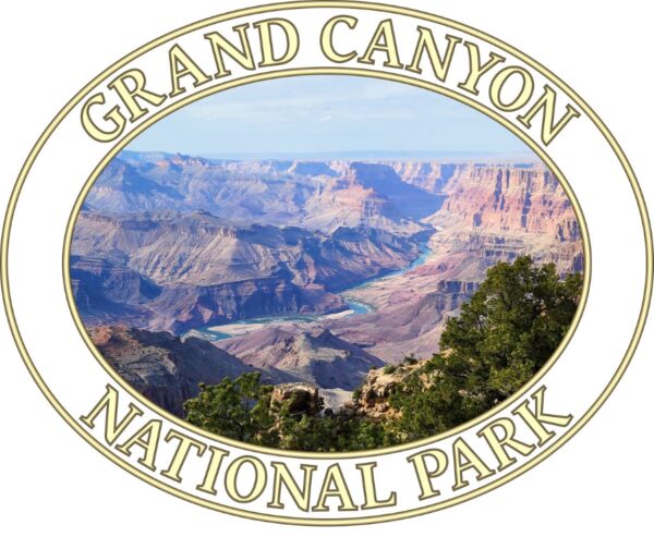 Grand Canyon National Park T-Shirt - Colorado River Graphic on Comfort Colors Heavyweight (Back Print - Transparent Graphic) - Image 2