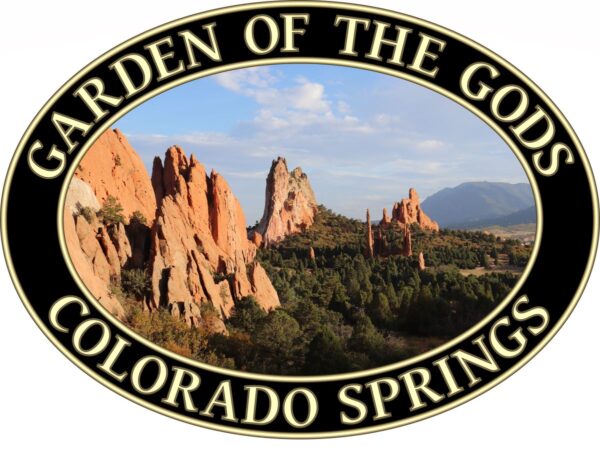 Garden of the Gods T-Shirt - Colorado Springs Graphic on Comfort Colors Heavyweight (Back print, black graphic) - Image 2