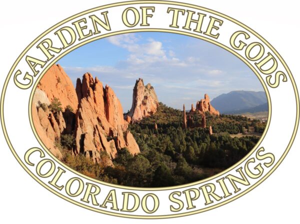 Garden of the Gods T-Shirt - Colorado Springs Graphic on Comfort Colors Heavyweight (Back print, transparent graphic) - Image 2