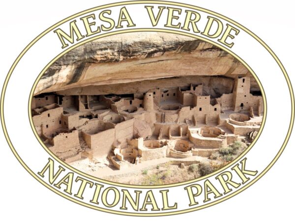 Mesa Verde National Park T-Shirt - Cliff Palace Graphic on Comfort Colors Heavyweight (Back print, transparent graphic) - Image 2