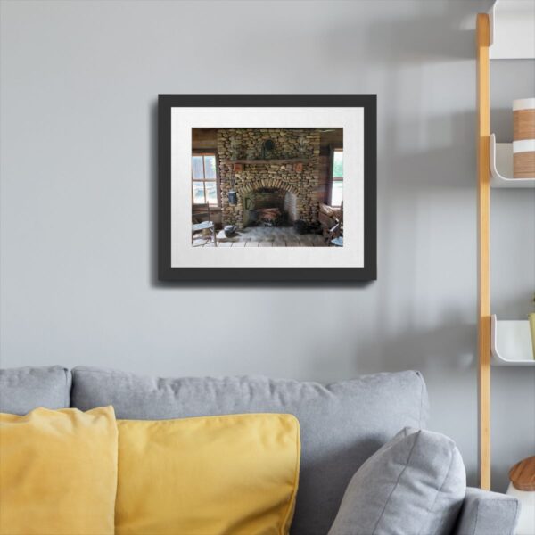 19th Century Stone Fireplace in a Historic Tennessee Home Art Print - Image 4