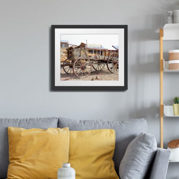 Antique Wagon in the Ghost Town of Belmont, Nevada - Historic Wall Art Print - Image 3