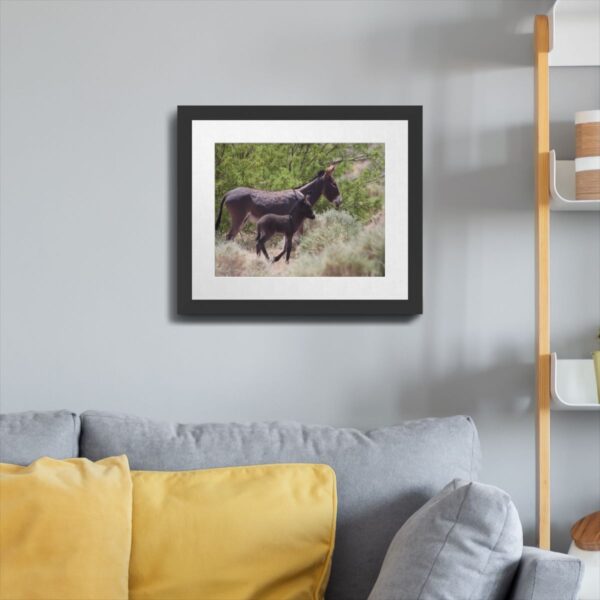 Father and Son Wild Donkeys in Beatty, Nevada - Desert Wildlife Art Print - Image 4