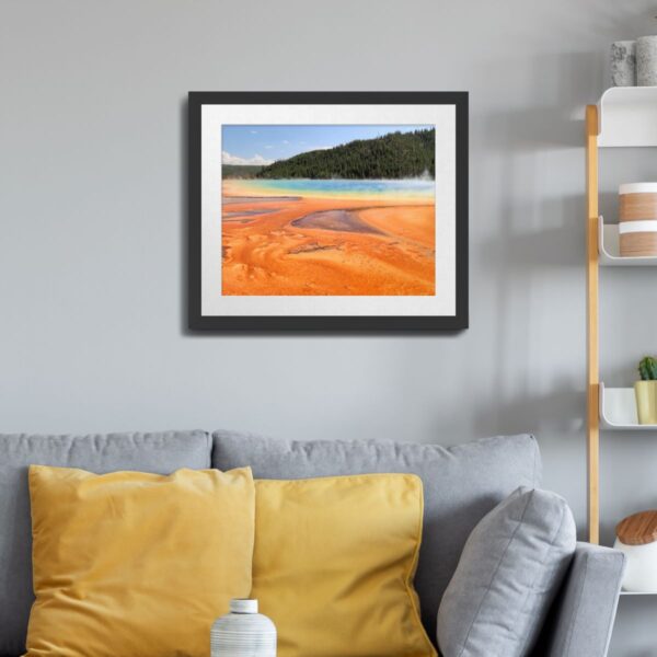 Grand Prismatic Spring Print - Yellowstone National Park Landscape Art - Image 3