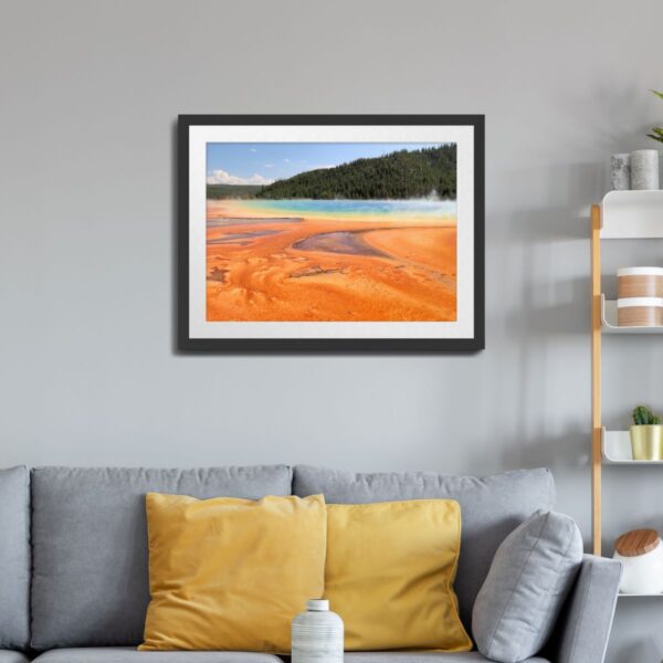 Grand Prismatic Spring Print - Yellowstone National Park Landscape Art - Image 2