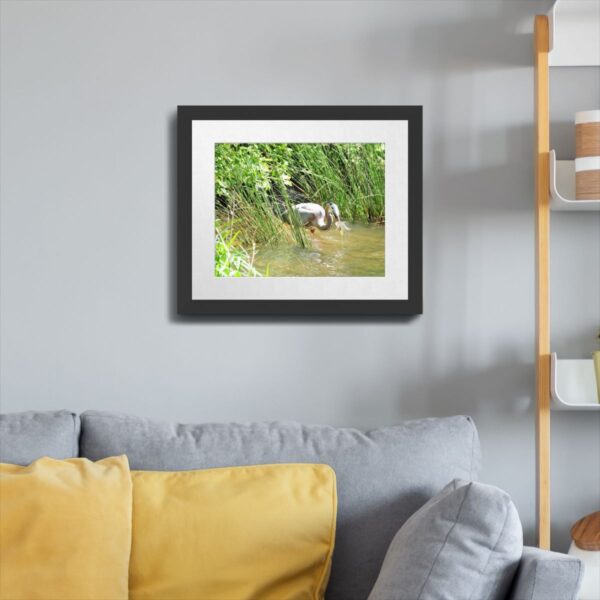 Great Blue Heron in Action - Wildlife Photography Print of Fishing Scene in Central North Carolina - Image 4