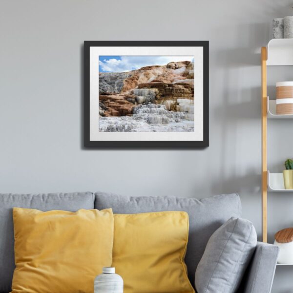 Mammoth Hot Springs at Yellowstone National Park - Unframed Art Print - Image 3