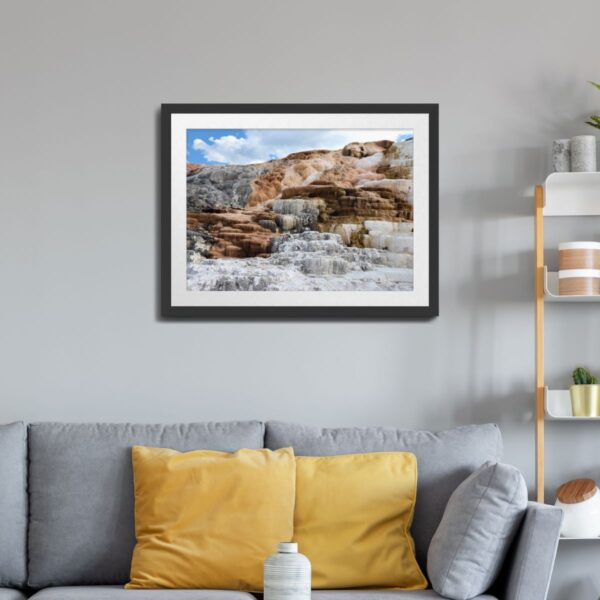 Mammoth Hot Springs at Yellowstone National Park - Unframed Art Print - Image 2