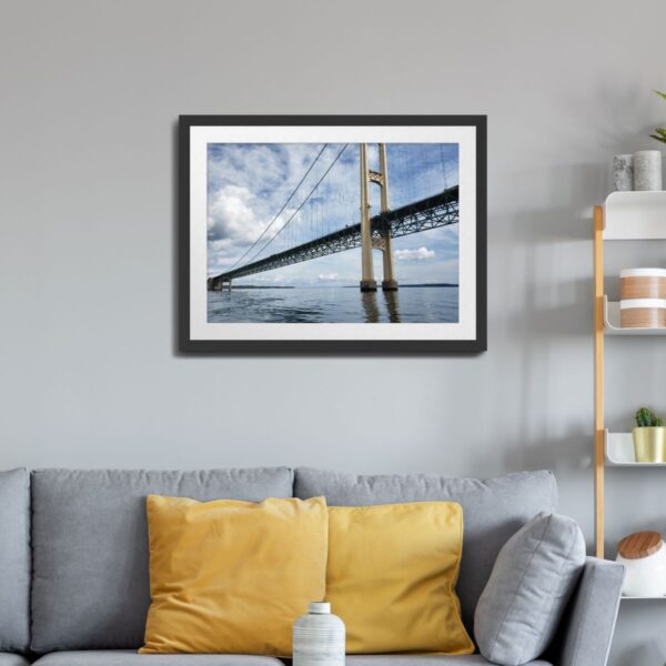 Mighty Mac Mackinac Bridge near Mackinac Island - Scenic Wall Art Print - Image 2