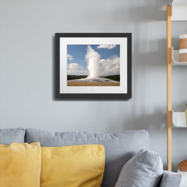 Old Faithful Geyser at Yellowstone National Park - Unframed Art Print - Image 4