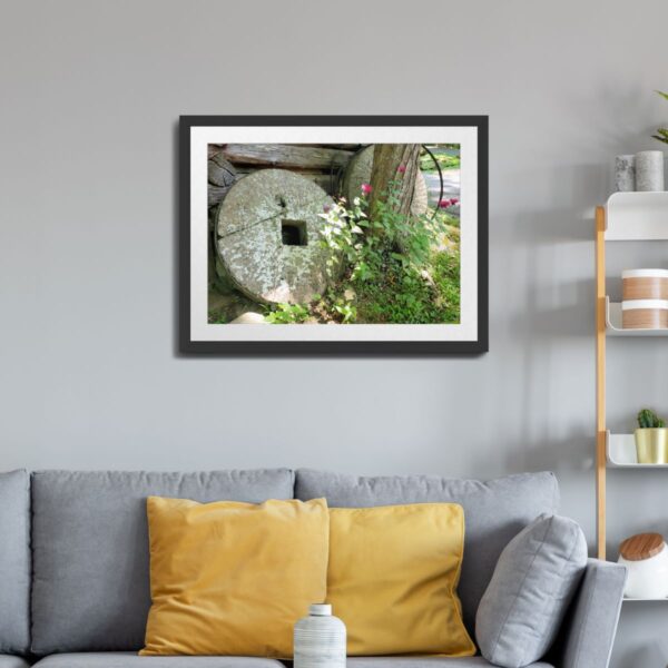 Historic Grist Mill Stone at Ely's Mill, Roaring Fork, Great Smoky Mountains - Image 2