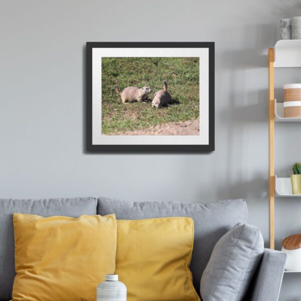 Prairie Dog Pair at Badlands National Park, South Dakota Art Print - Image 3