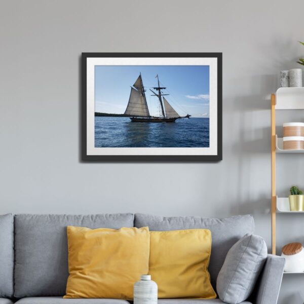 Schooner on Lake Huron near Mackinac Island - Nautical Wall Art Print - Image 2