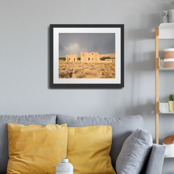 Storm Clouds over Fort Churchill in Silver Springs, Nevada - Historic Landscape Art Print - Image 3