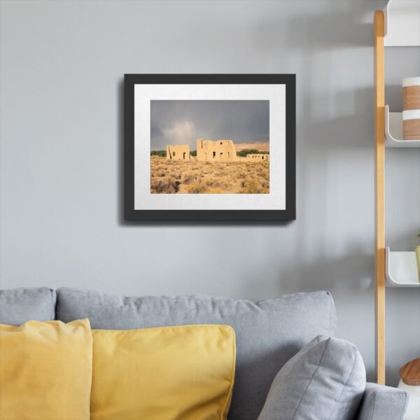 Storm Clouds over Fort Churchill in Silver Springs, Nevada - Historic Landscape Art Print - Image 4