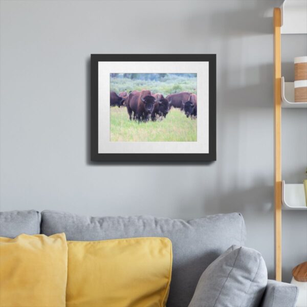 Wild Buffalo at Grand Teton National Park - Unframed Art Print - Image 4