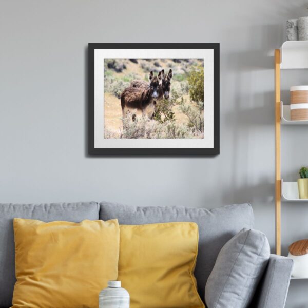 Wild Donkey Pair in Beatty, Nevada - Scenic Desert Wildlife Art Print - Image 3