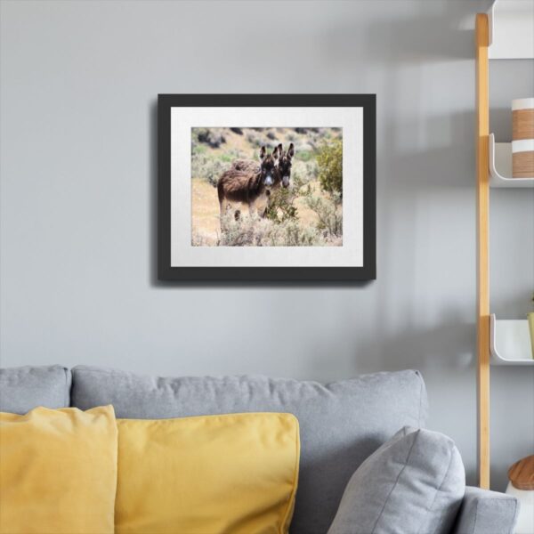 Wild Donkey Pair in Beatty, Nevada - Scenic Desert Wildlife Art Print - Image 4