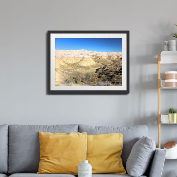 Yellow Mounds at Badlands National Park, South Dakota Wall Art - Image 2