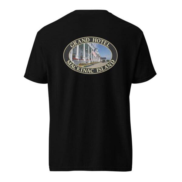 Mackinac Island T-Shirt - Grand Hotel Graphic on Comfort Colors Heavyweight (Back print, black graphic) - Image 4