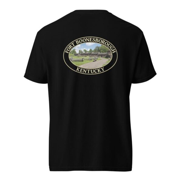 Fort Boonesborough Kentucky T-Shirt - Historic Site Graphic on Comfort Colors Heavyweight (Back print, transparent graphic) - Image 4