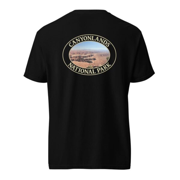 Grand View Point Canyonlands National Park T-Shirt – Scenic Desert Vista Comfort Colors Tee (Back print, transparent graphic) - Image 4