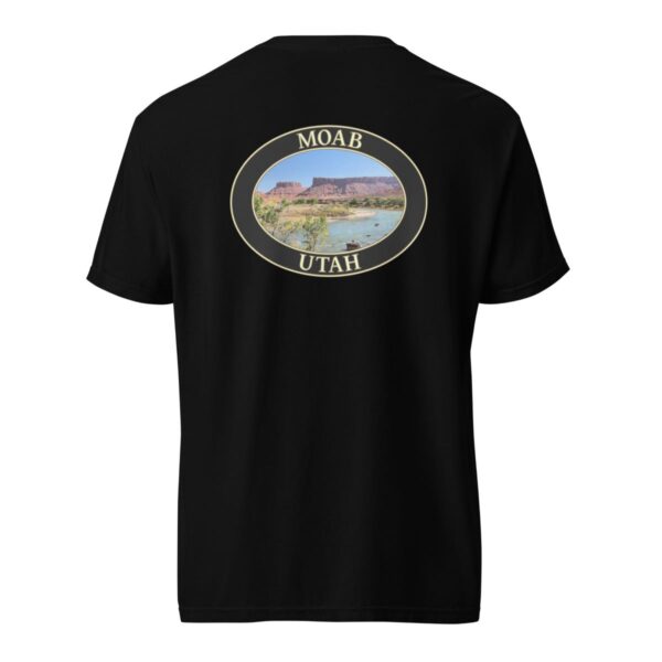 Colorado River Moab Utah T-Shirt – Scenic Desert River Comfort Colors Heavyweight Tee (Back print, black graphic) - Image 4