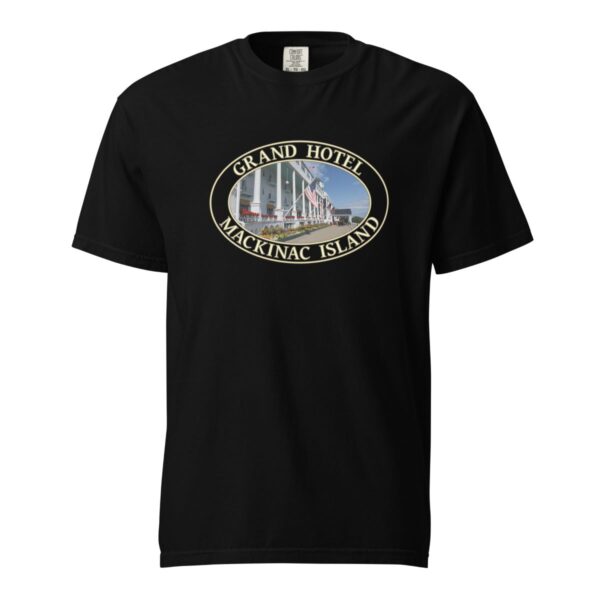 Mackinac Island T-Shirt - Grand Hotel Graphic on Comfort Colors Heavyweight (Front print, transparent graphic) - Image 3