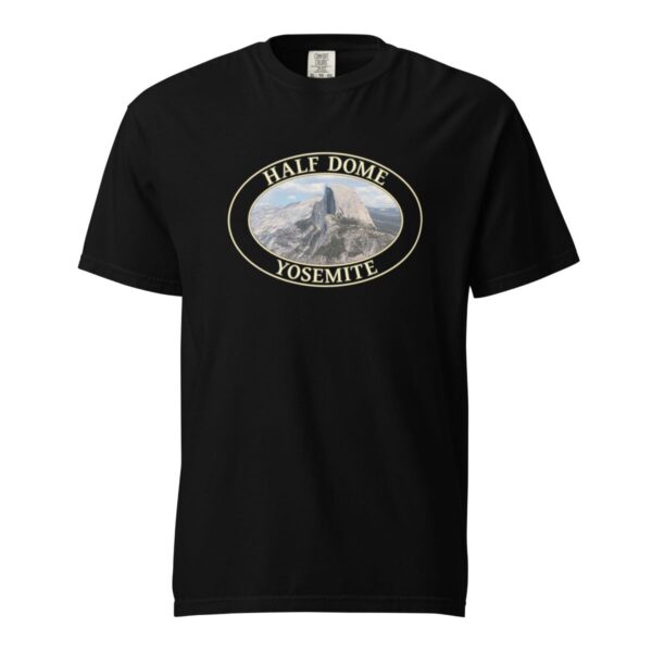 Yosemite National Park T-Shirt - Half Dome Graphic on Comfort Colors Heavyweight (Front Print, Transparent Graphic) - Image 3