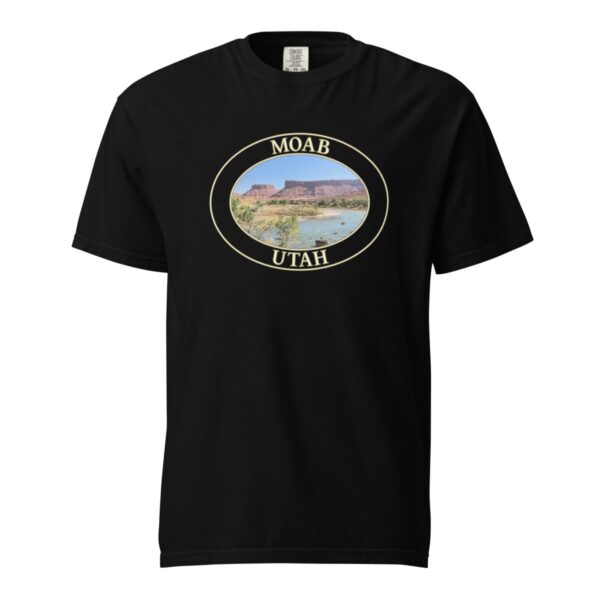 Colorado River Moab Utah T-Shirt – Scenic Desert River Comfort Colors Heavyweight Tee (Front print, transparent graphic) - Image 3