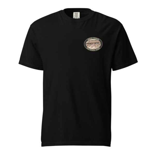 Mesa Verde National Park T-Shirt - Cliff Palace Graphic on Comfort Colors Heavyweight (Back print, black graphic) - Image 3