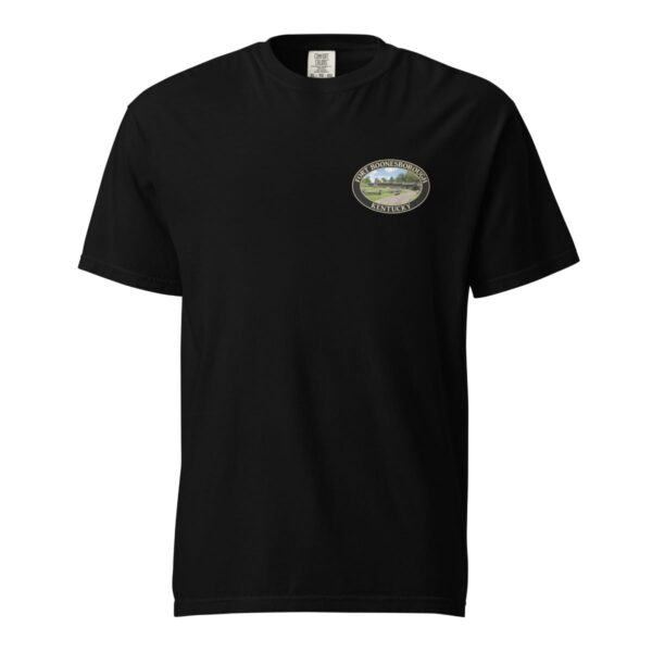 Fort Boonesborough Kentucky T-Shirt - Historic Site Graphic on Comfort Colors Heavyweight (Back print, black graphic) - Image 3