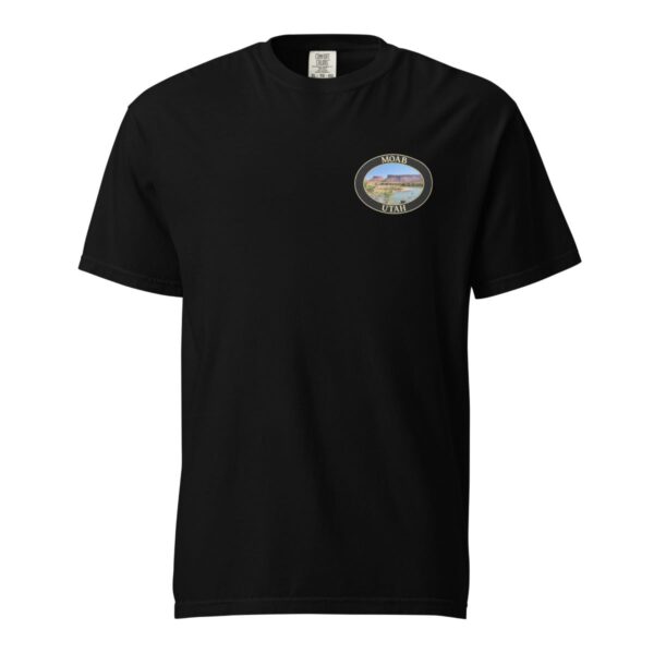 Colorado River Moab Utah T-Shirt – Scenic Desert River Comfort Colors Heavyweight Tee (Back print, black graphic) - Image 3