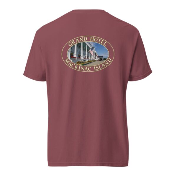 Mackinac Island T-Shirt - Grand Hotel Graphic on Comfort Colors Heavyweight (Back print, transparent graphic) - Image 5