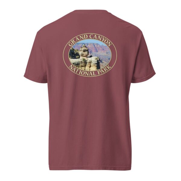 Grand Canyon National Park T-Shirt - Duck Rock Graphic on Comfort Colors Heavyweight (Back Print - Transparent Graphic) - Image 5