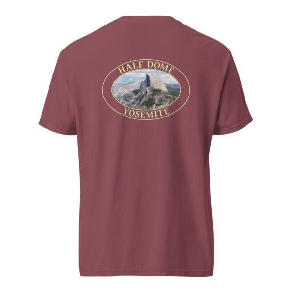 Yosemite National Park T-Shirt - Half Dome Graphic on Comfort Colors Heavyweight (Back Print, Transparent Graphic) - Image 5