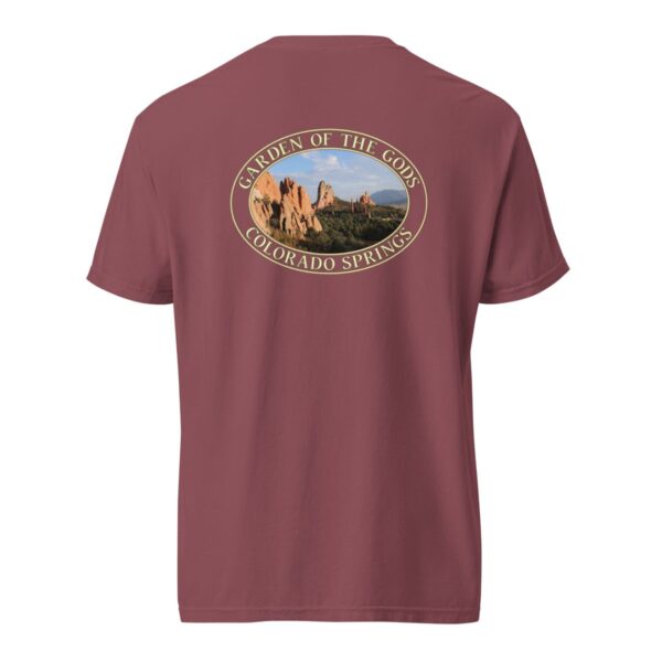 Garden of the Gods T-Shirt - Colorado Springs Graphic on Comfort Colors Heavyweight (Back print, transparent graphic) - Image 5