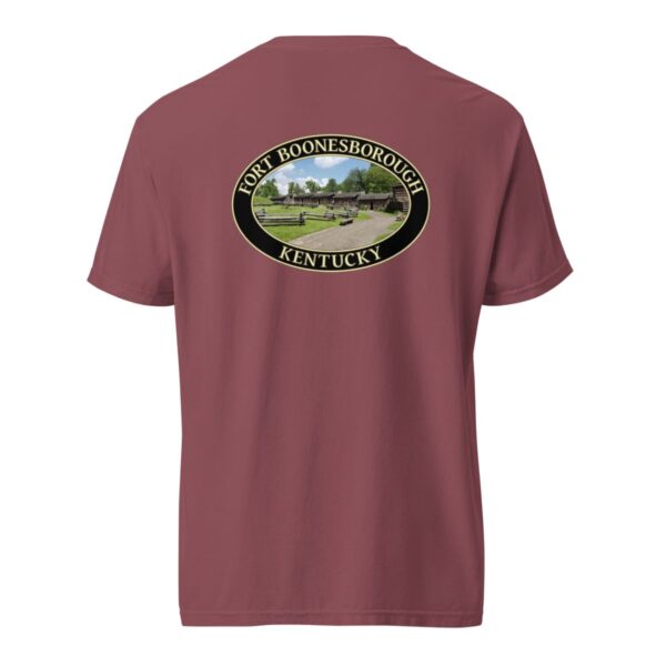 Fort Boonesborough Kentucky T-Shirt - Historic Site Graphic on Comfort Colors Heavyweight (Back print, black graphic) - Image 5