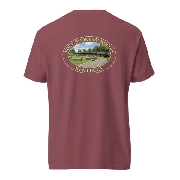 Fort Boonesborough Kentucky T-Shirt - Historic Site Graphic on Comfort Colors Heavyweight (Back print, transparent graphic) - Image 5