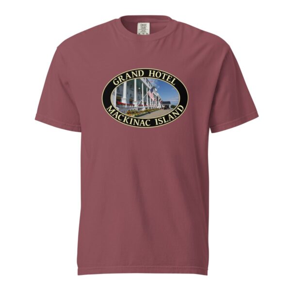 Mackinac Island T-Shirt - Grand Hotel Graphic on Comfort Colors Heavyweight (Front print, black graphic) - Image 4