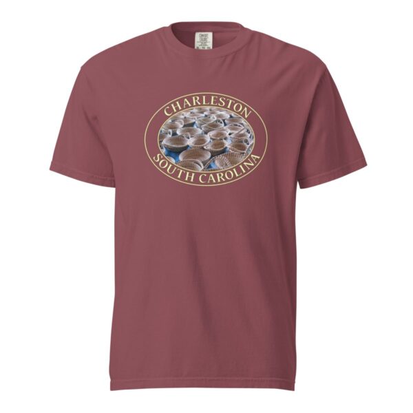 Charleston T-Shirt - Sweetgrass Baskets Graphic on Comfort Colors Heavyweight (Front print, transparent graphic) - Image 4