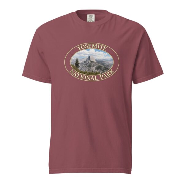 Yosemite National Park T-Shirt - Half Dome Graphic on Comfort Colors Heavyweight (Front Print, Transparent Graphic) - Image 4