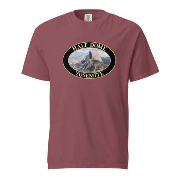 Yosemite National Park T-Shirt - Half Dome Graphic on Comfort Colors Heavyweight (Front Print, Black Graphic) - Image 4