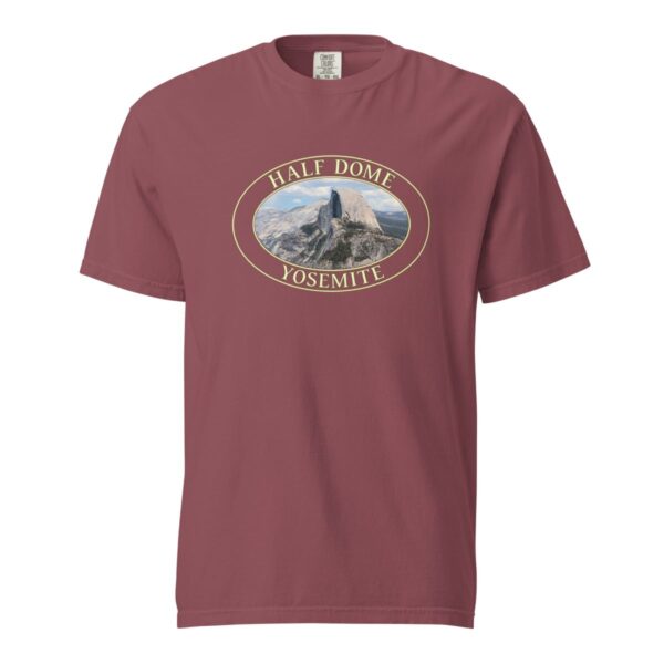 Yosemite National Park T-Shirt - Half Dome Graphic on Comfort Colors Heavyweight (Front Print, Transparent Graphic) - Image 4