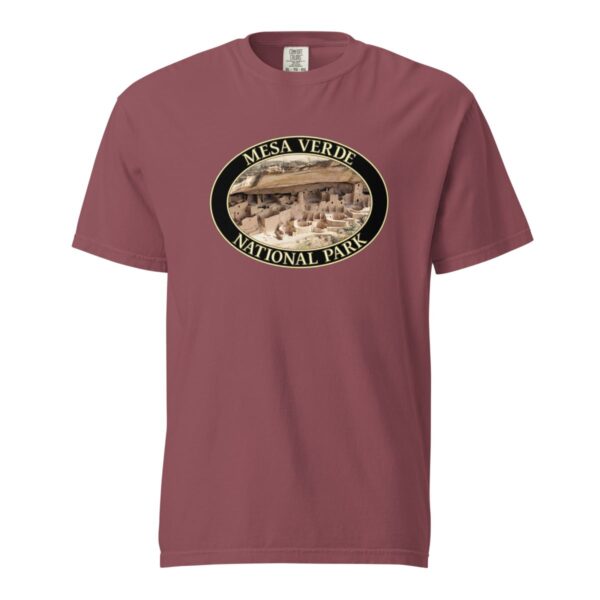 Mesa Verde National Park T-Shirt - Cliff Palace Graphic on Comfort Colors Heavyweight (Front print, black graphic) - Image 4