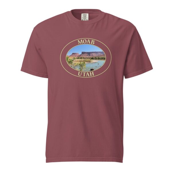 Colorado River Moab Utah T-Shirt – Scenic Desert River Comfort Colors Heavyweight Tee (Front print, transparent graphic) - Image 4